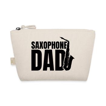 Saxophone Papa - Organic Pouch - nature - Front