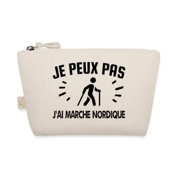 je peux pas j'ai marche nordique - Trousse biologique - nature - Devant