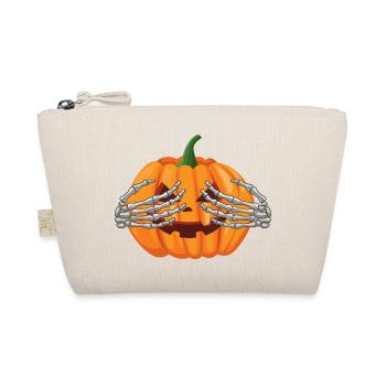 Helloween Style Kürbis - Bio-Täschchen - Natur - Vorne
