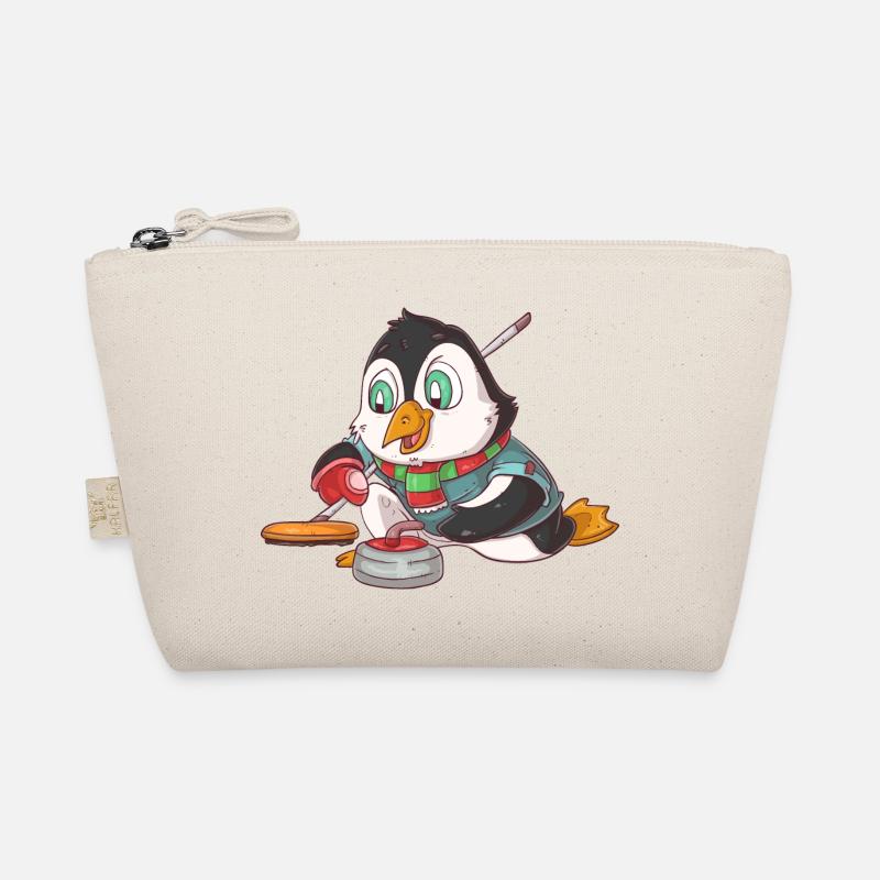 Curling Penguin Organic Pouch