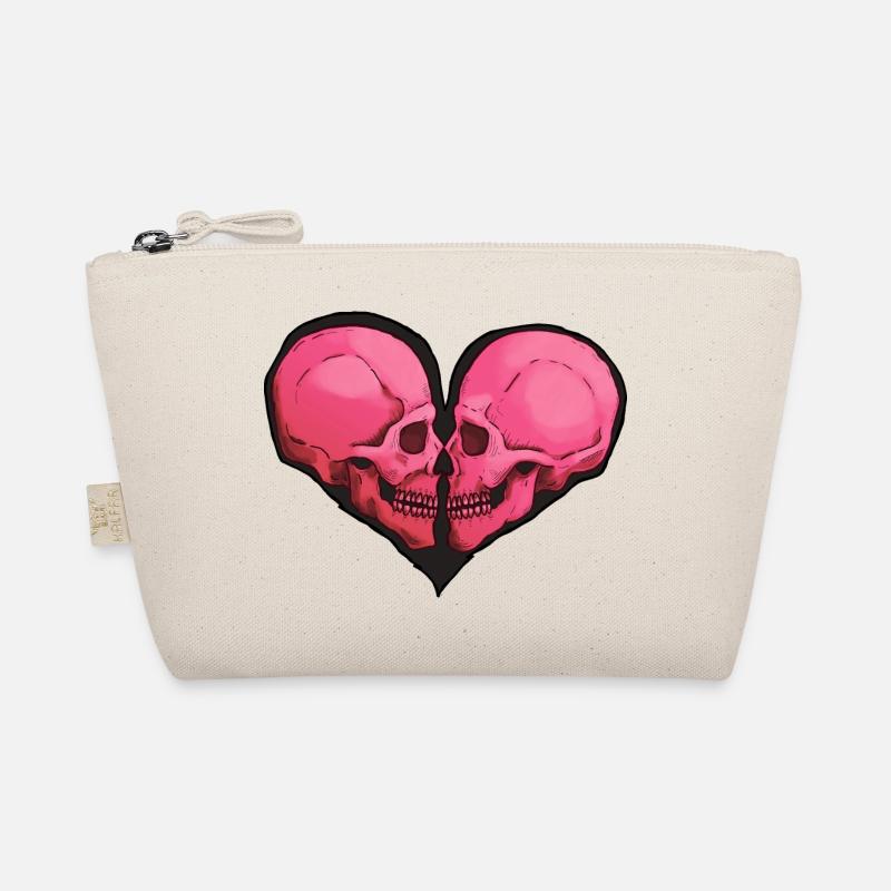 Skullheart - Bio-Täschchen - Natur