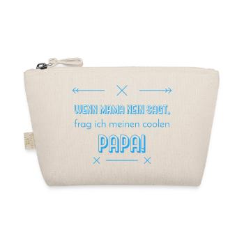 lustige Sprüche cooler papa - Bio-Täschchen - Natur - Vorne