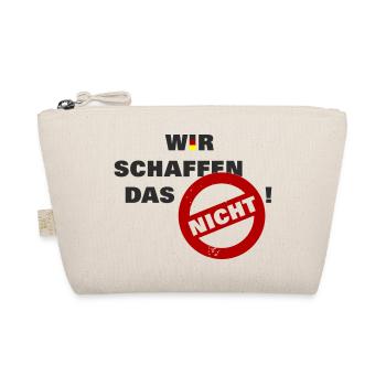 Wir schaffen das nicht - Deutschland Flag Fahne - Bio-Täschchen - Natur - Vorne