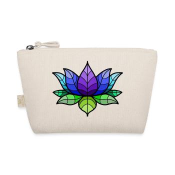 Mohawk Lotus Blumen Motiv - Bio-Täschchen - Natur - Vorne