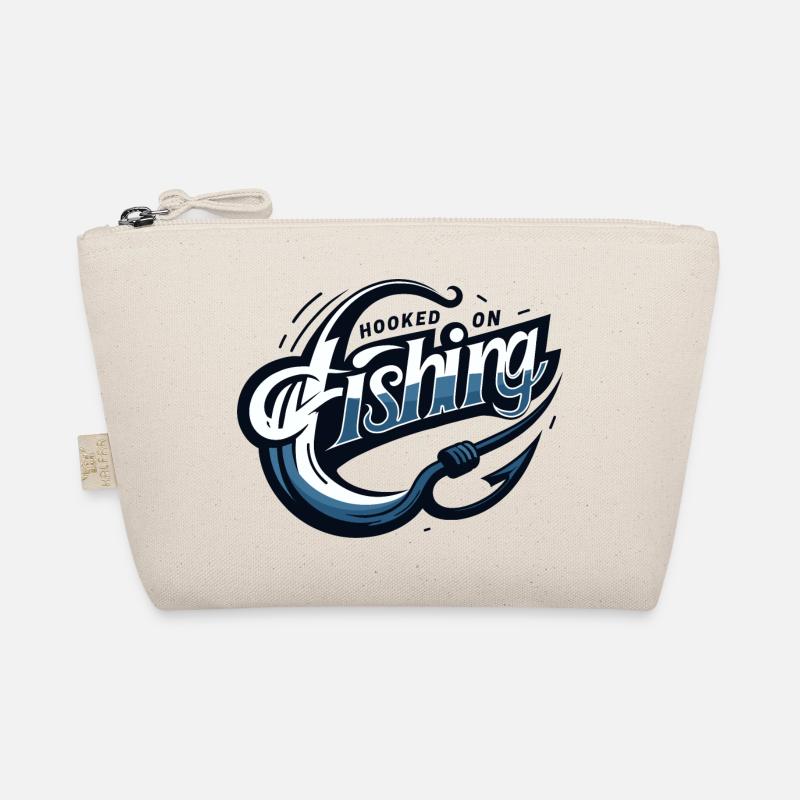 Design graphique moderne élégant « Accro à la pêche » Trousse biologique
