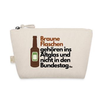 Braune Flaschen ins Altglas nicht in den Bundestag - Bio-Täschchen - Natur - Vorne