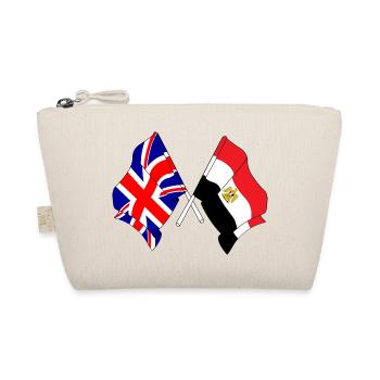 Flagge von England und Flagge Ägypten - Bio-Täschchen - Natur - Vorne