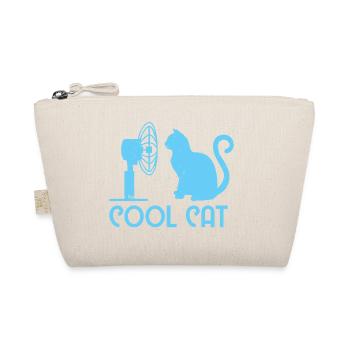 Cool Cat / Katze Bo-Grafik - Bio-Täschchen - Natur - Vorne