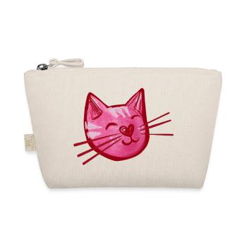 Chat chaton rose - Trousse biologique - nature - Devant