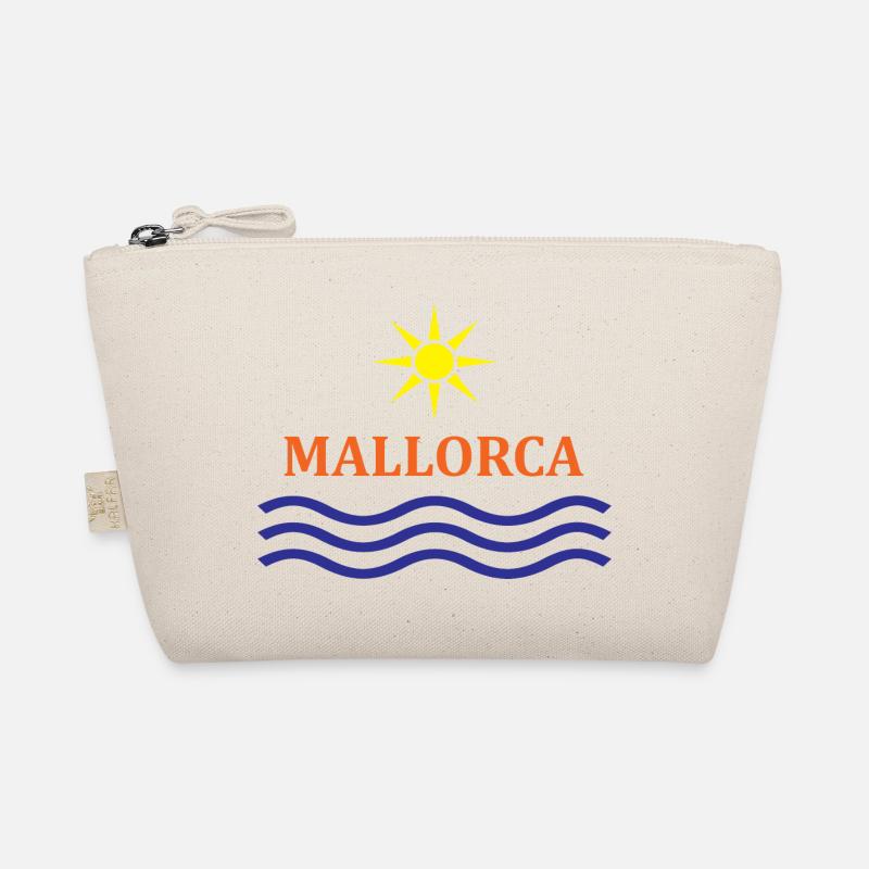 Soleil et vagues Motif Majorque Trousse biologique