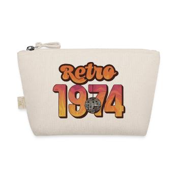 Rétro 1974 boule disco design sur les vêtements - Trousse biologique - nature - Devant