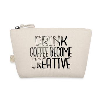coffee experiences happy funny sayings - Organic Pouch - nature - Front