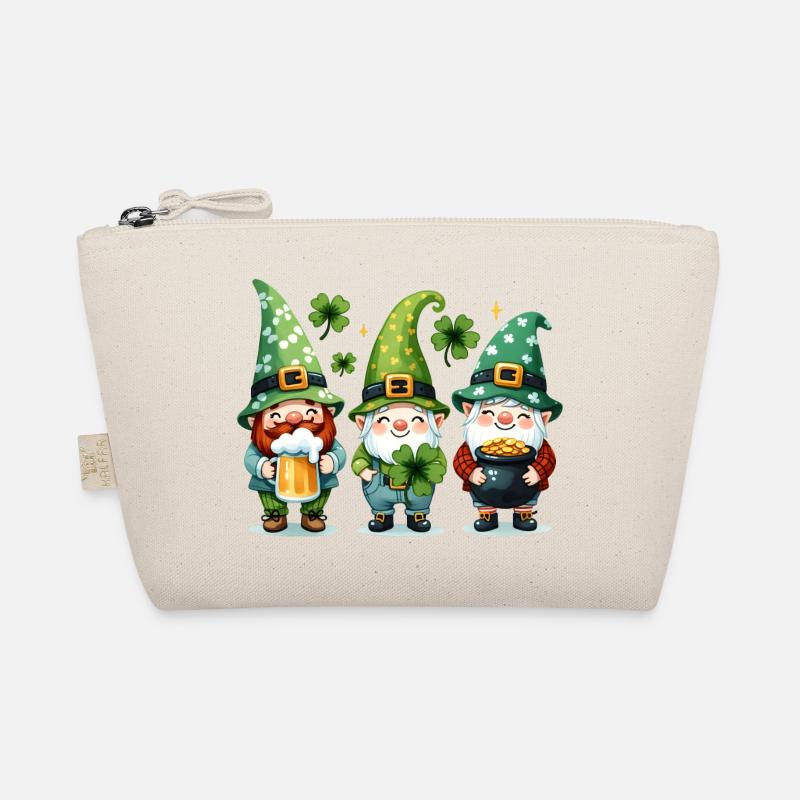 St. Patrick's Day Kleeblatt St. Patrick's Gnom Bio-Täschchen