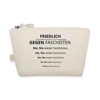 nie nie wieder Faschismus - Bio-Täschchen - Natur - Vorne