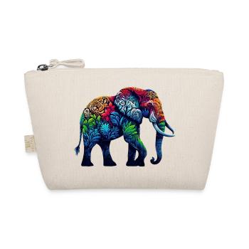 Elefant - Bio-Täschchen - Natur - Vorne