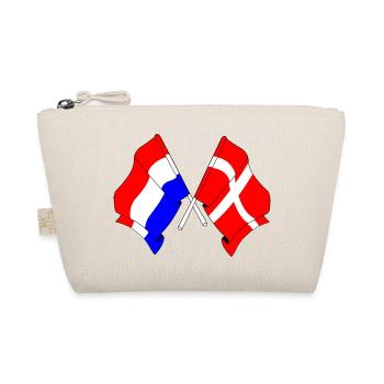 Flagge der Niederlande und Flagge Dänemarks - Bio-Täschchen - Natur - Vorne