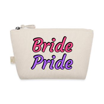 Bride Pride - Lesbian Wedding - Organic Pouch - nature - Front
