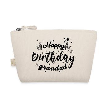 Happy birthday grandad - Organic Pouch - nature - Front