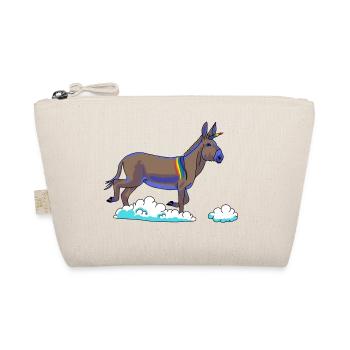 Rainbow Unicorn on Clouds - Organic Pouch - nature - Front