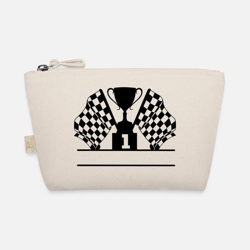 Car Racing Cup Flag Number 1 Organic Pouch
