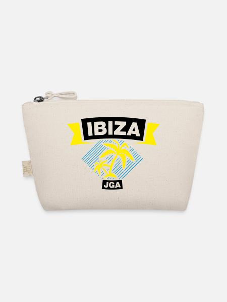 IBIZA Bachelor Party Crew - Organic Pouch - nature - Front