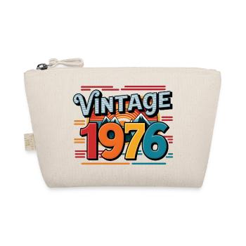 Vintage 1976 47 Year Old Birthday Gift Man Fe - Organic Pouch - nature - Front