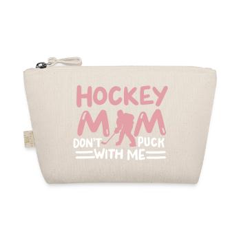 Hockey Mama Eishockeyspielerin - Bio-Täschchen - Natur - Vorne