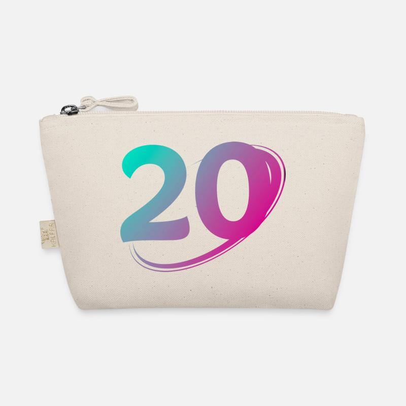 Number 20 multicolor Organic Pouch