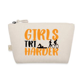 Girls Tri Harder 6 - Bio-Täschchen - Natur - Vorne
