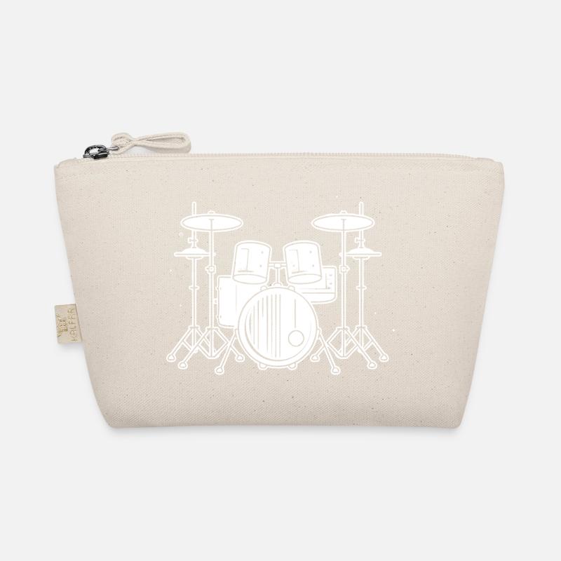 Drum Set Drawing Organic Pouch