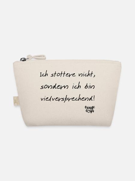 Ich stottere nicht - Bio-Täschchen - Natur