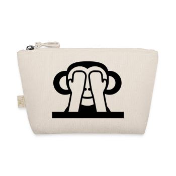 3 singes sages ne voient rien garde les yeux cachés - Trousse biologique - nature - Devant