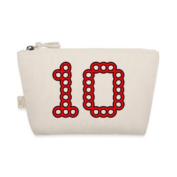 10. 10 YEARS. 10th ANNIVERSARY. 10 YEAR ANNIVERSARY. - Organic Pouch - nature - Front