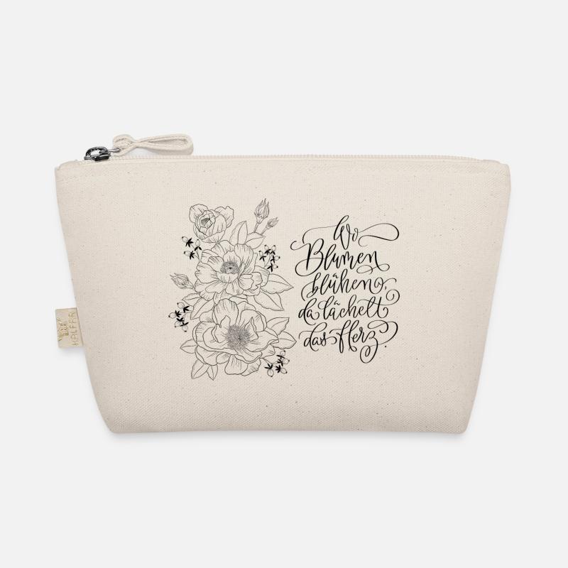 Flowers with a positive motto Organic Pouch