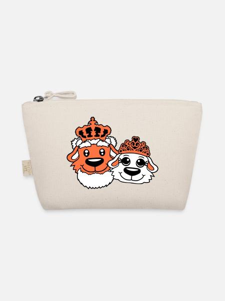 Deux Chiens Couronne Roi Reine Souverain Majesté - Trousse biologique - nature - Devant