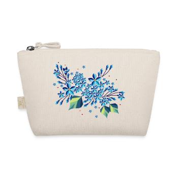 Lilac branch – elegant blue tones in a modern design - Organic Pouch - nature - Front
