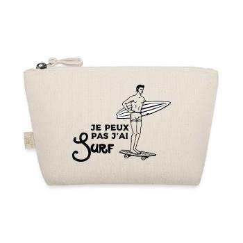 I can't I surfed - Organic Pouch - nature - Front