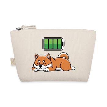 Dog Sleeping Recharging Night Bedtime - Bio-Täschchen - Natur - Vorne