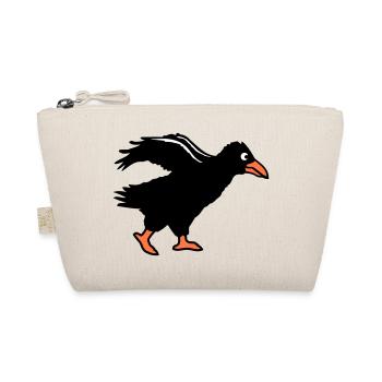 Corbeau oiseau marche corbeau course rapide course drôle - Trousse biologique - nature - Devant