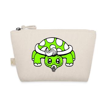 Turtle Baby Pacifier Small Child Toddler - Organic Pouch - nature - Front