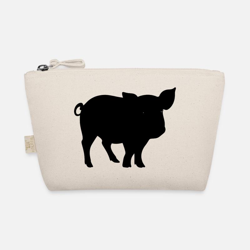 Silhouette de cochon mignon - Trousse biologique - nature