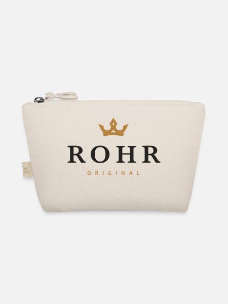 Rohr Original Familienlogo - Bio-Täschchen - Natur - Vorne