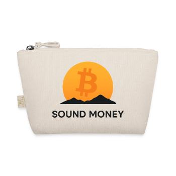 Bitcoin Sunset Mountain - Organic Pouch - nature - Front