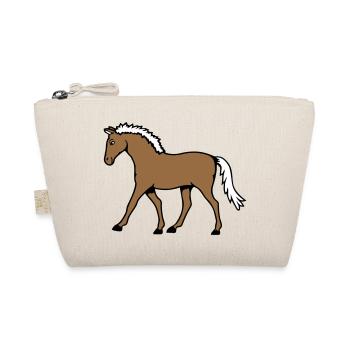 cheval course va cavalier dessin animé équitation mignon bande dessinée - Trousse biologique - nature - Devant