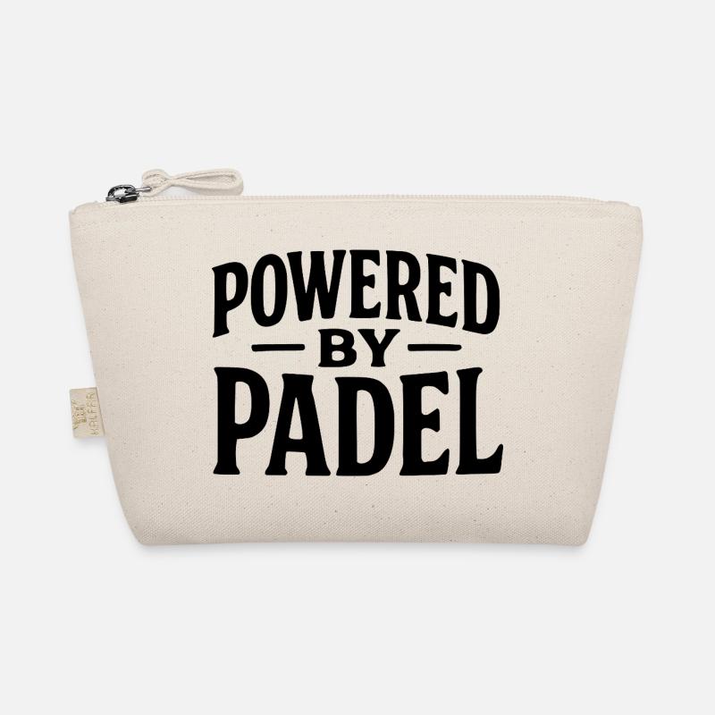 Lustiges Padel – Powered by Padel - Bio-Täschchen - Natur