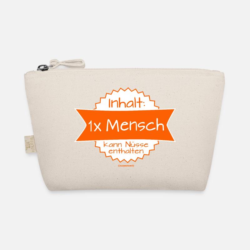 Humorous Human Logo with Message Organic Pouch
