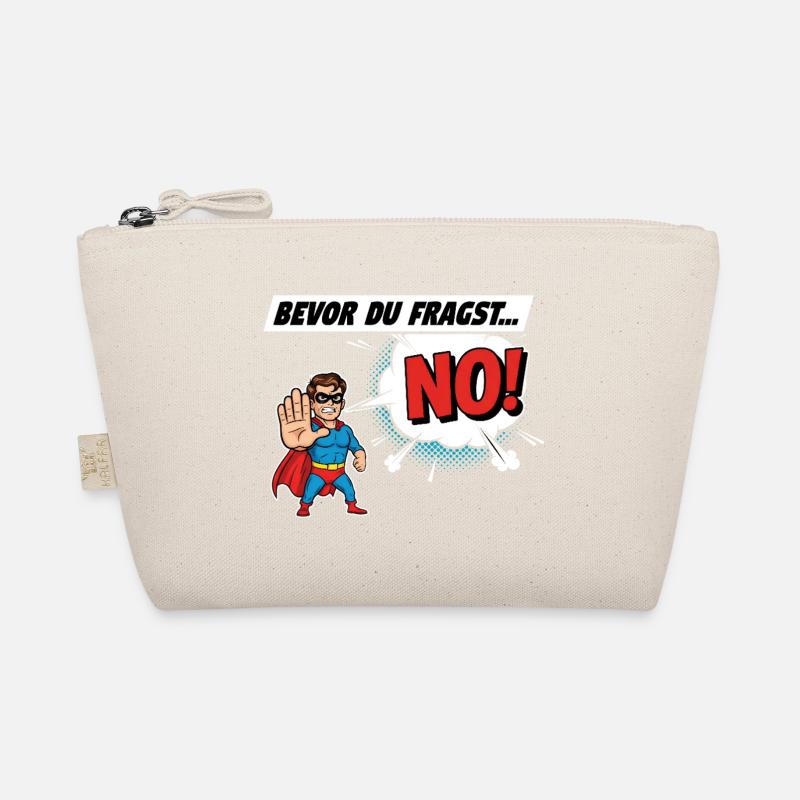 Superheroic Warning Comic Design Organic Pouch