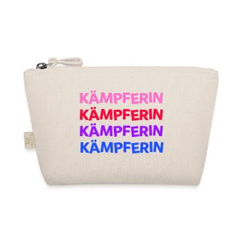 Fighter - you can do it! Girl Woman - Organic Pouch - nature - Front