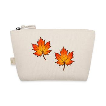 Autumnal Maple Leaves Illustration - Organic Pouch - nature - Front