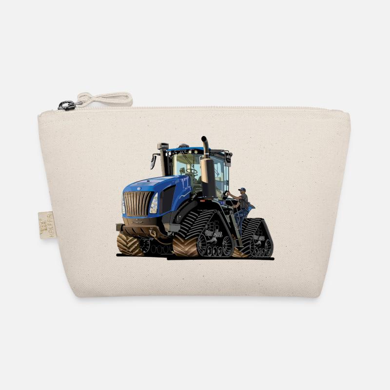 Traktor mit Raupenantrieb - Bio-Täschchen - Natur